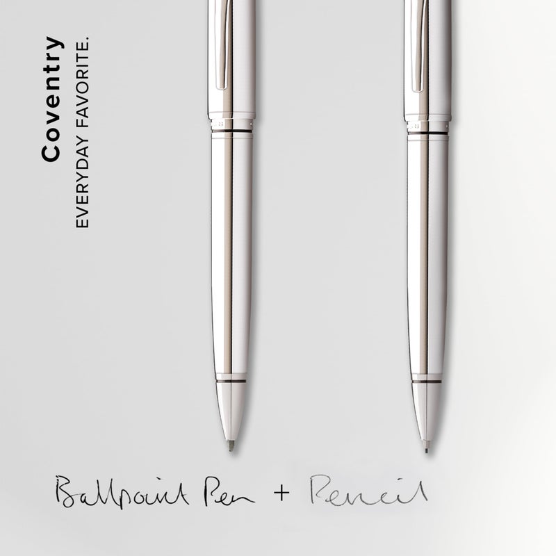 Cross Coventry Polished Chrome Pen and Pencil Gift Set - Image 5